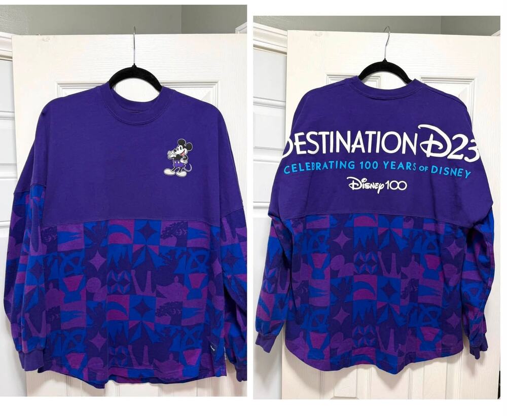 Disney 100 Size Adult M Destination D23 Expo Mickey Mouse Spirit‎ Jersey 2023